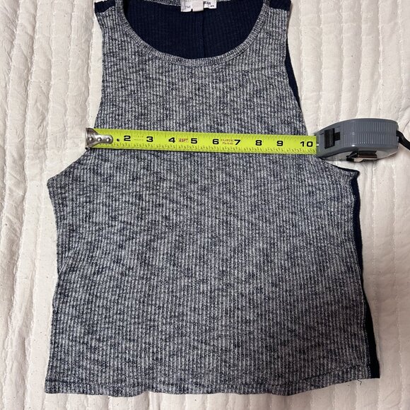 Rag & Bone Washed Navy Racerback Tank Top - Picture 5 of 6